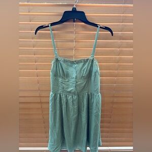 Aeropostale Solid Strapless Lace-Trim Fit & Flare Dress ~ Medium